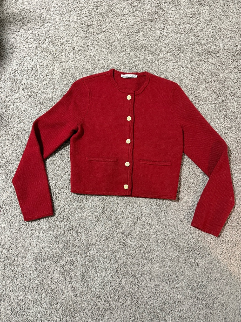 Abercrombie & Fitch LuxeLoft Crew Sweater Jacket